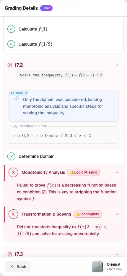 Step analysis